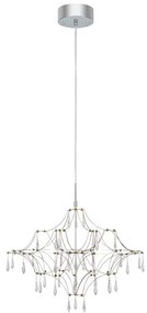 Lampa wisząca LED w kolorze srebra ø 60 cm Efesos – Markslöjd