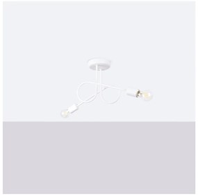 Biała lampa sufitowa 18x57 cm Opulent – Nice Lamps