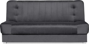 Sofa z Funkcją Spania PIANO 2 Rozkładana Wersalka Dwuosobowa Szara Nowoczesna do Salonu