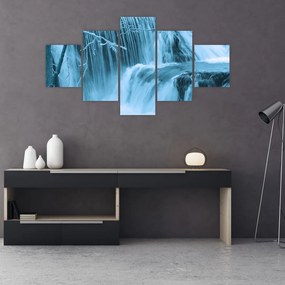 Obraz - lodowe wodospady (125x70 cm)