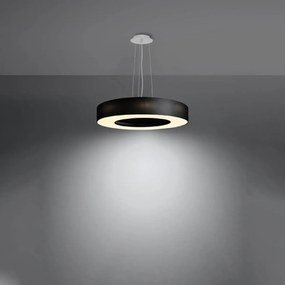 Żyrandol SATURNO SLIM 50 czarny SOLLUX  LIGHTING