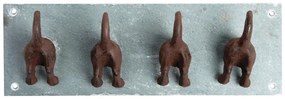 Niebieski metalowy wieszak ścienny Dogs – Esschert Design