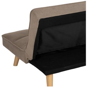 Beżowa rozkładana sofa z tkaniny szenilowej 175 cm – Ixia