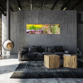 Obraz abstrakcji - malarstwo (170x50 cm)
