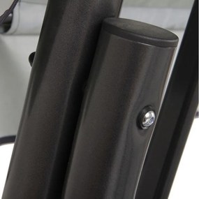 Huśtawka ogrodowa metalowa, 4-osobowa, rozkładana