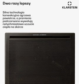 Klarstein HotSpot Wave 1000W 10m² Konwektor Czarny