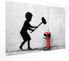 Plakat Zniszczyć hydrant 42x29,7 cm bez ramy z marginesem ARTGEIST B