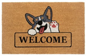 Wycieraczka z włókna kokosowego 75x45 cm Welcome &amp; Dog – Hanse Home