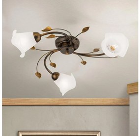 Orion DL 7-788/3 - Żyrandol natynkowy SISI 3xE14/40W/230V śr. 60 cm brąz/patyna