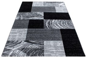 Dywan nowoczesny Parma prostokąty szaro-czarny 140 cm x 200 cm
