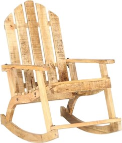 Drewniane bujane krzesło ogrodowe F4-G13