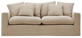 Beżowy pokrowiec na sofę 240 cm Nora – Kave Home