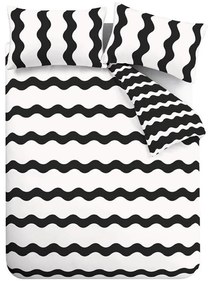 Czarno-biała pościel dwuosobowa 230x220 cm Waves – Sassy B