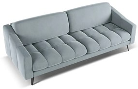 Jasnoniebieska aksamitna sofa 238 cm Nalu – Makamii