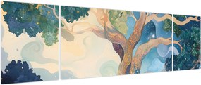 Obraz – Kosmiczne drzewo (170x50 cm)