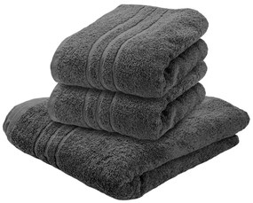 1x ręcznik kąpielowy COMFORT ciemnoszary + 2x ręcznik COMFORT ciemnoszary