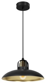 Lampa wisząca FELIX BLACK/GOLD 1xE27, czarna, złota, pojedyncza