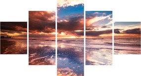 Obraz - Wieczorna plaża (125x70 cm)