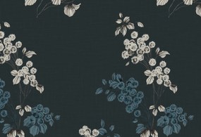 PrzytulneMieszkanie.pl PrzytulneMieszkanie.pl Bawełniana pościel EIRENE ciemnoniebieska Rozmiar pościeli: 70 x 90 cm | 140 x 200 cm