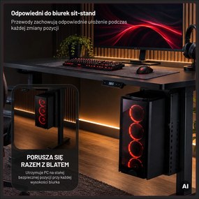 Podwieszany uchwyt na PC pod biurko Diablo PC Holder