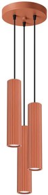 Loftowa wisząca lampa w kolorze ochra - D299-Melson