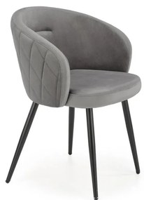 Krzesło do jadalni CALMURE szare