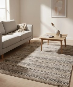 Beżowy prostokątny dywan do przedpokoju G5-A77