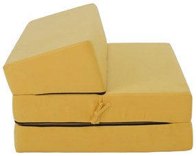 Składane krzesło/materac VEDIS, żółty