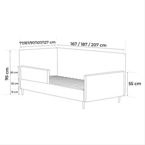 Łóżko dziecięce przypodłogowe MIKI II - 80x160