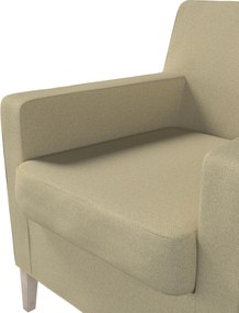 Pokrowiec na fotel Karlstad kolor zielony tkanina strukturalna