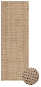 Wełniany chodnik odpowiedni do prania/tkany ręcznie w naturalnym kolorze 80x230 cm Unexpected Wool – Lorena Canals