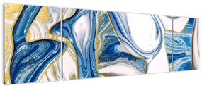 Obraz - Fale z marmuru (170x50 cm)