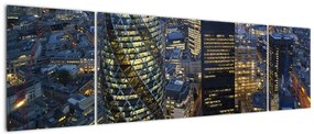 Obraz - Wieczorna panorama Londynu (170x50 cm)