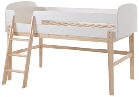 Podwyższone łóżko z drewna sosnowego Vipack Kiddy, 90x200 cm