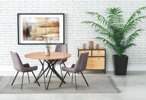 Okrągły stół do jadalni na metalowych nogach Pixel 2 Halmar