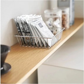 Biało-naturalna drewniana dodatkowa półka 28,5x8,5 cm Tower – YAMAZAKI