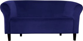 Sofa Milo tkanina Welur wygodna sofa tapicerowana do salonu i poczekalni : Kolor nogi - Venge, Kolor tkaniny - VELVET - MG16, Typ tkaniny - Velvet, Wysokość nogi - 15 cm