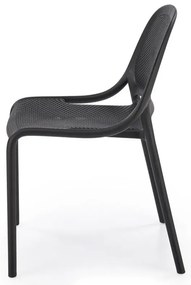 Krzesło K532 czarne z tworzywa PVC HALMAR