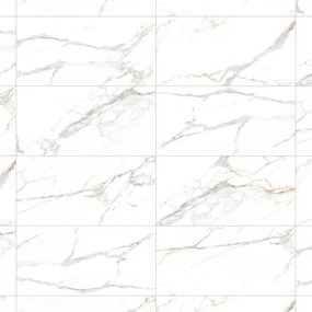 Mexen Agata White gres szkliwiony rekt. G1, płytka podłogowo-ścienna 120 x 60 cm, połysk - TL144-120-060-00