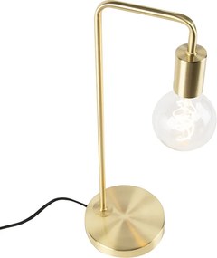 Lampa stołowa w stylu art deco mosiądz - Facil