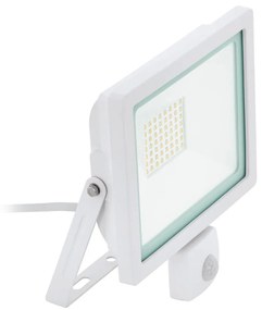 Eglo 64876 - LED Reflektor z czujnikiem FILETTI LED/30W/230V 3000K IP44 biały