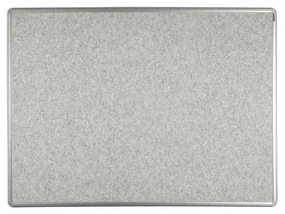 Tablica tekstylna ekoTAB w aluminiowej ramie, 900 x 600 mm, szara