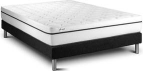 lózka z materacem VITAL SPA 150 x 200 cm Rama lózka Czarny