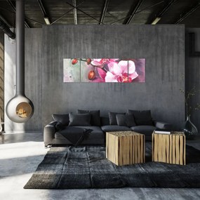Obraz - Orchidee, akwarela (170x50 cm)