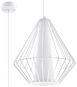 Biała lampa wisząca Nice Lamps Alfredo