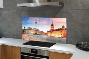 Panel Szklany Świt nad Warszawskim Starym Miastem