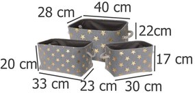 Kosze do przechowywania STARS, 3 rozmiary