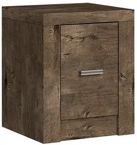 Szafka nocna jesion ciemny S8-B40