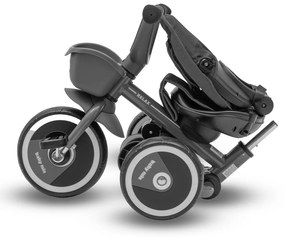 Baby Mix Dziecięcy rowerek trójkołowy 5w1 Relax 365°, szary