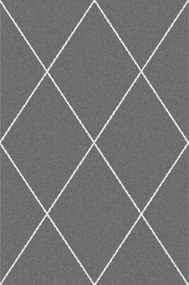 Dywan Royal Rhombs dark grey/cream 160x230cm